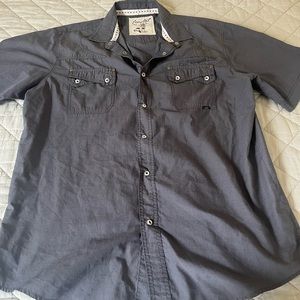 Grey Coastal Button Down